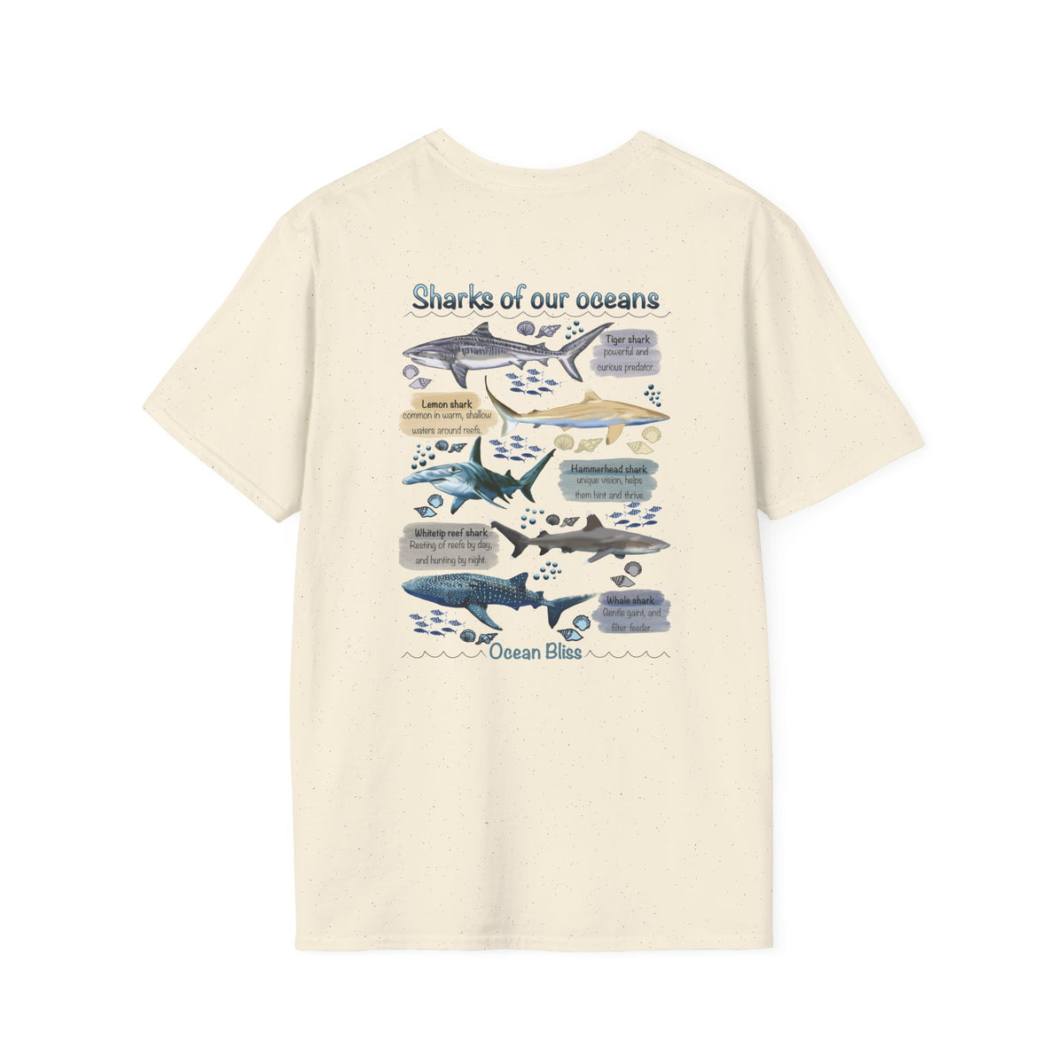 Ocean Bliss| Sharks of our oceans unisex T-shirt