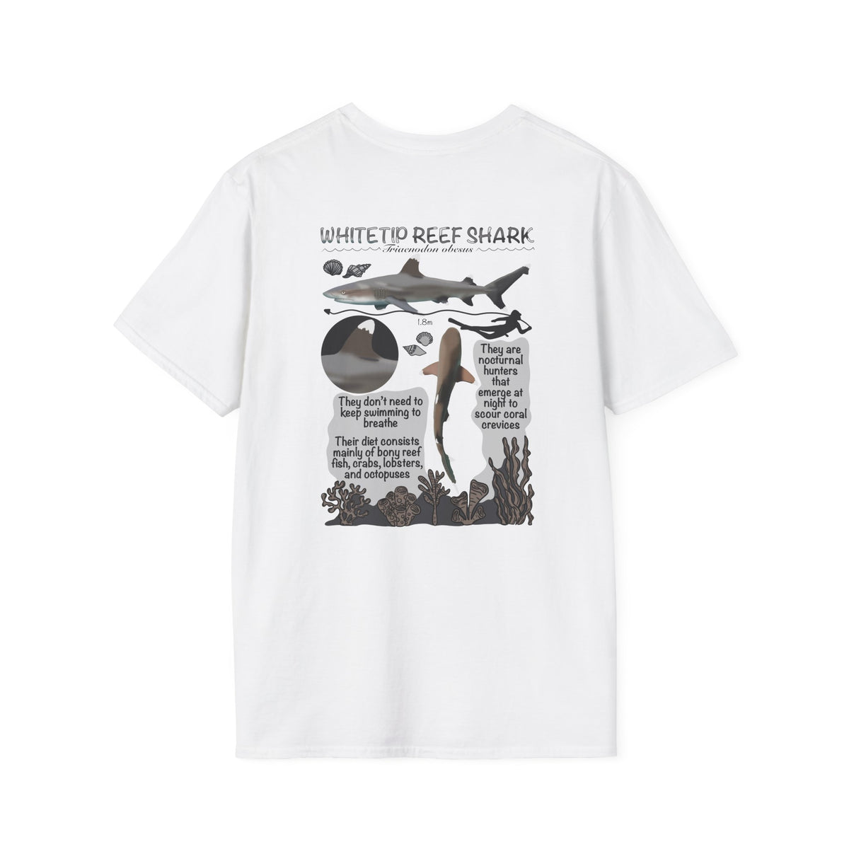 Ocean Bliss| Whitetip Reef Shark Unisex T-Shirt